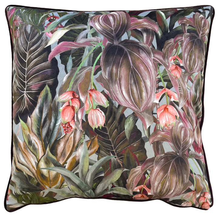 MOGORI WILD MEDINILLA 50X50 CUSHION CASE AUBERGINE