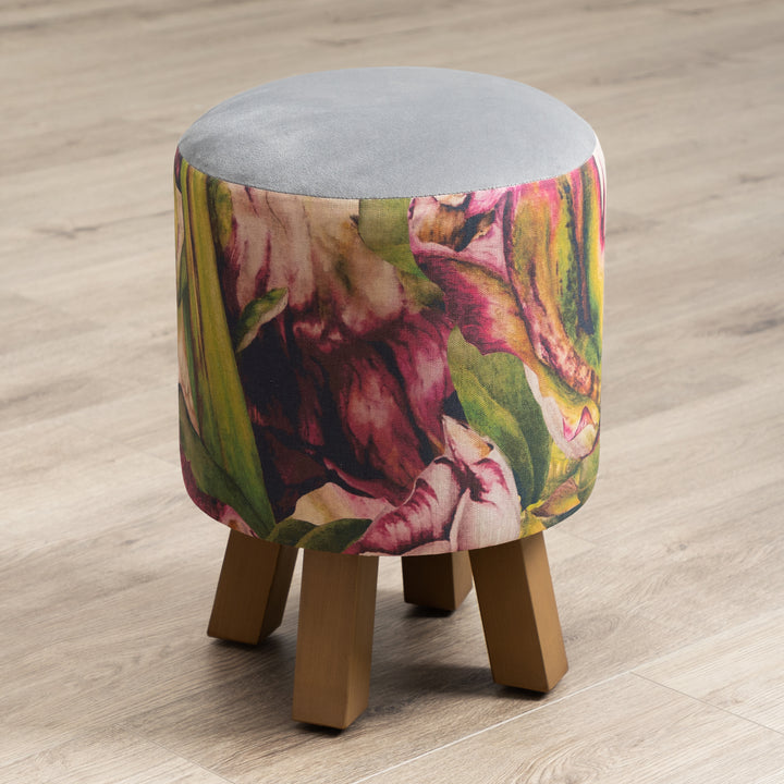MONTY FOOTSTOOL HELIGAN FUCHSIA