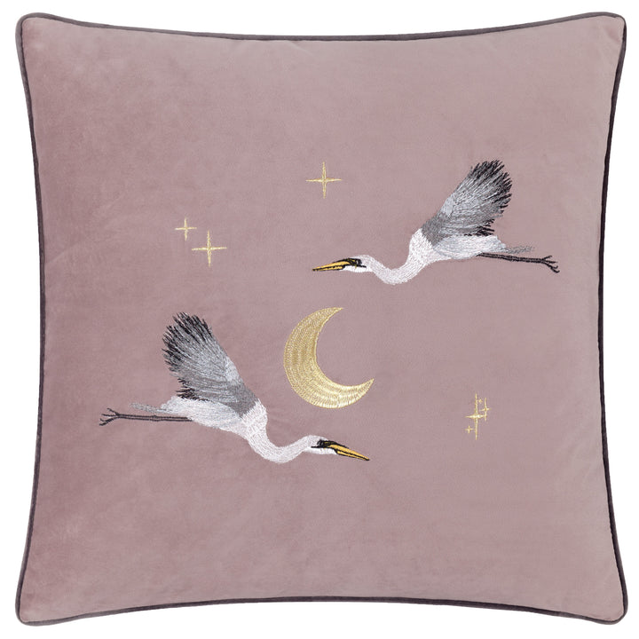 MOONLIT FLIGHT 45X45 CUSHION CASE DUSTY PINK