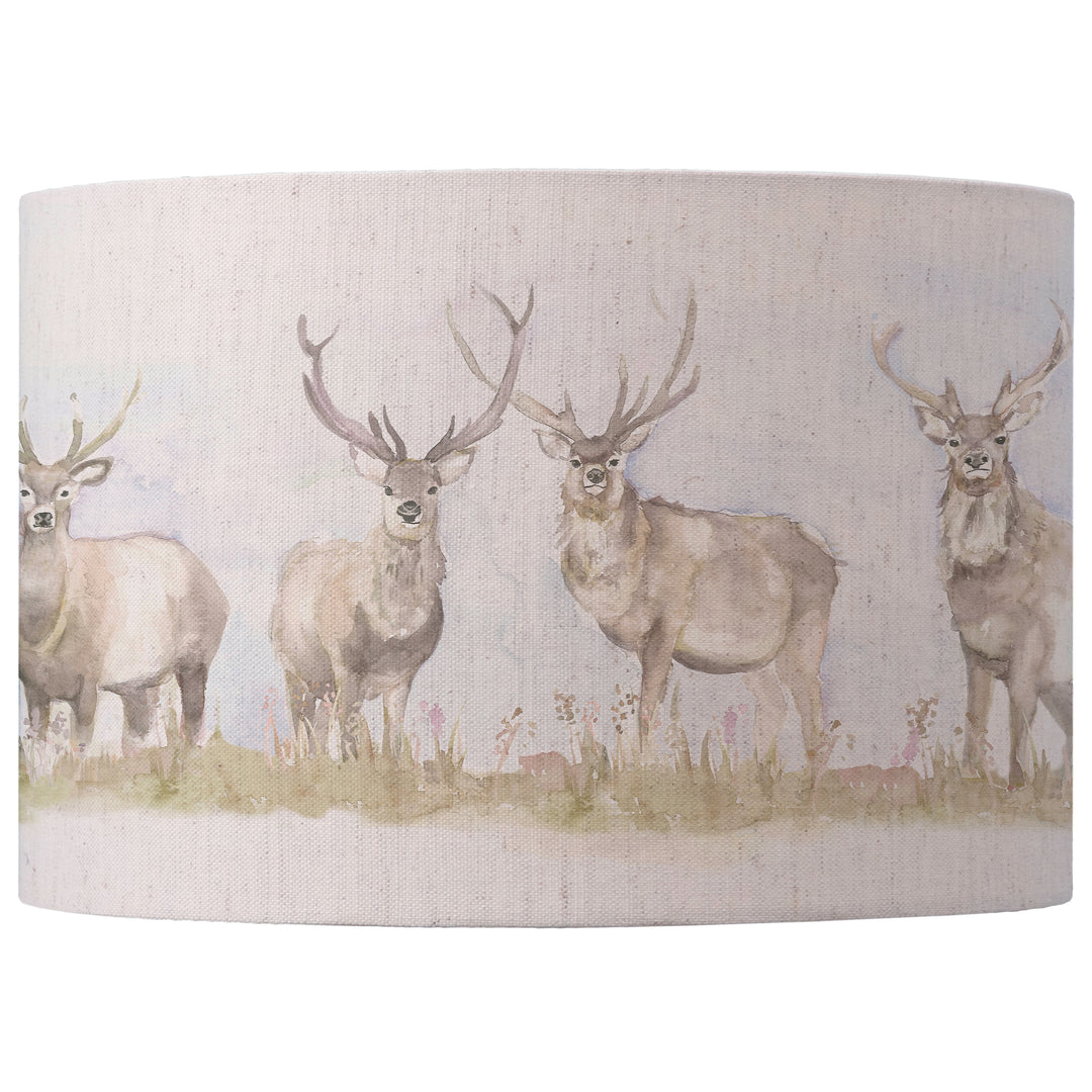 Moorland Stag EVA 40x25cm Lampshade Linen - image 2