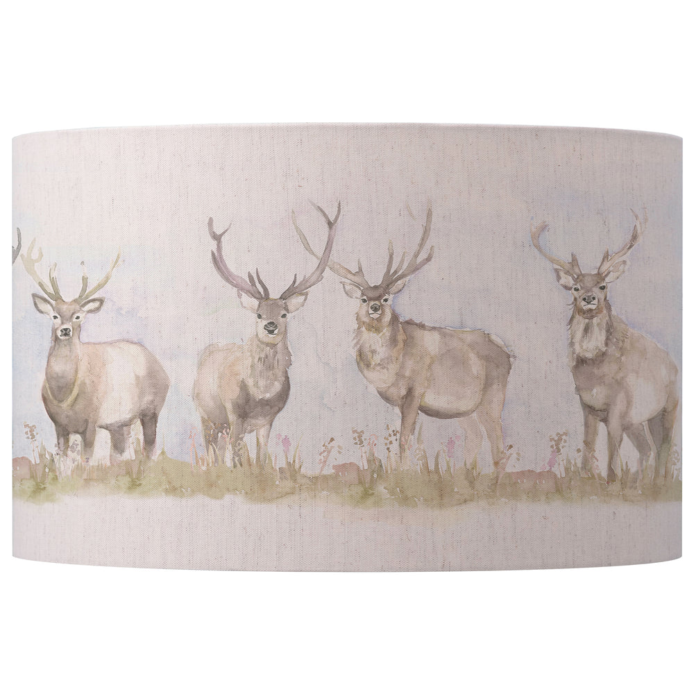 Moorland Stag EVA 52x29cm Lampshade Linen - image 2