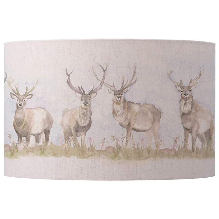 Moorland Stag EVA 52x29cm Lampshade Linen - image 2