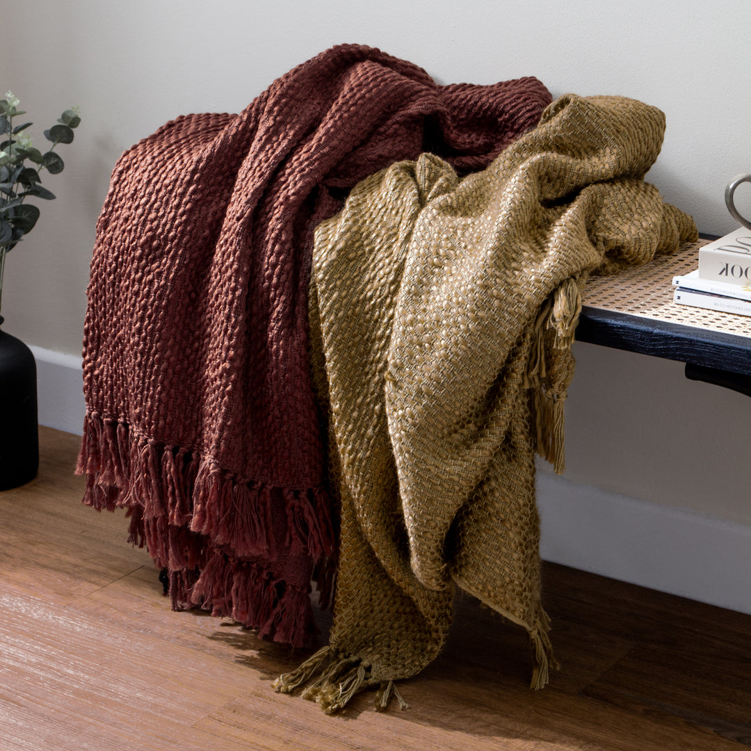 Morni Throw 130x180 Chestnut - image 4