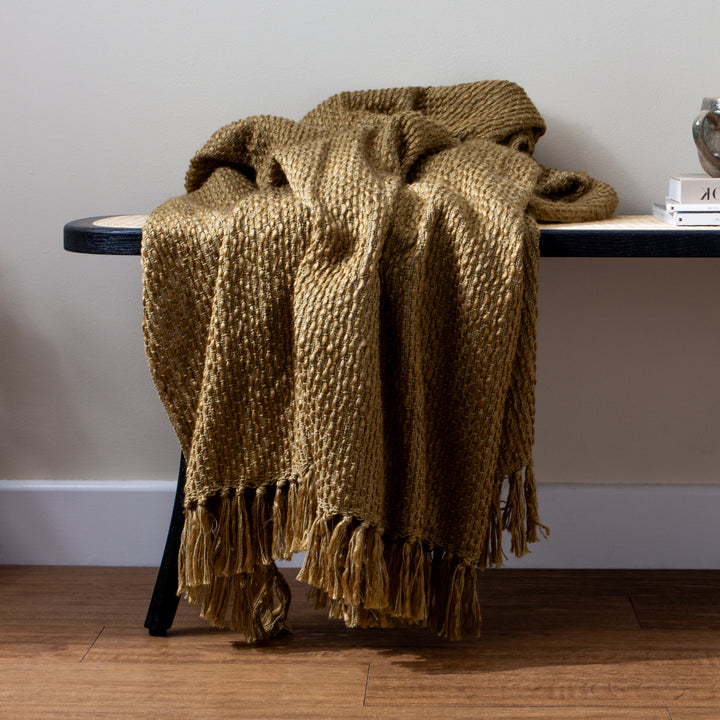 Morni Throw 130x180 Olive