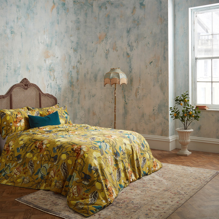 Morton Double Duvet Set Ochre