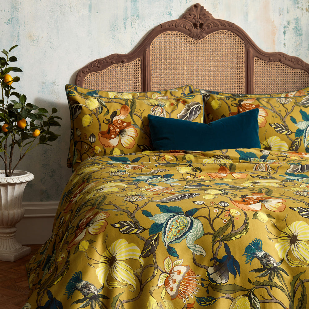 Morton Super King Duvet Set Ochre - image 2