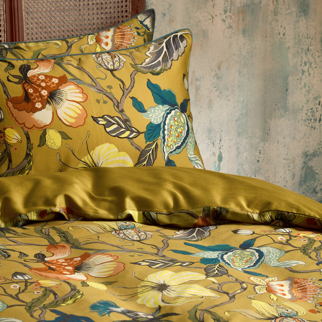 Morton Super King Duvet Set Ochre - image 3
