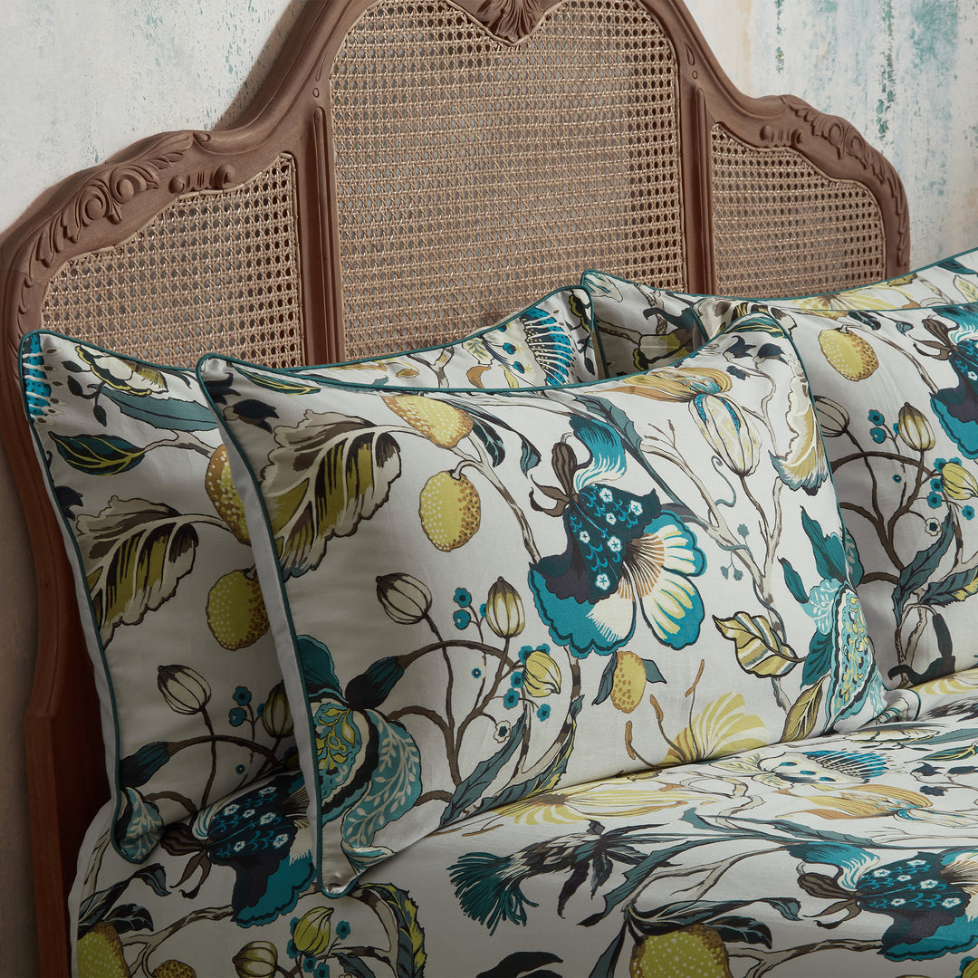 Morton Piped Pillowcase Pairs Teal