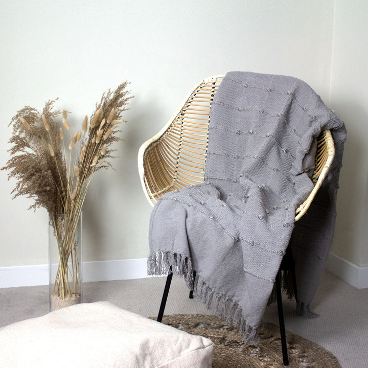 Motti 130x180 Throw Grey - image 4