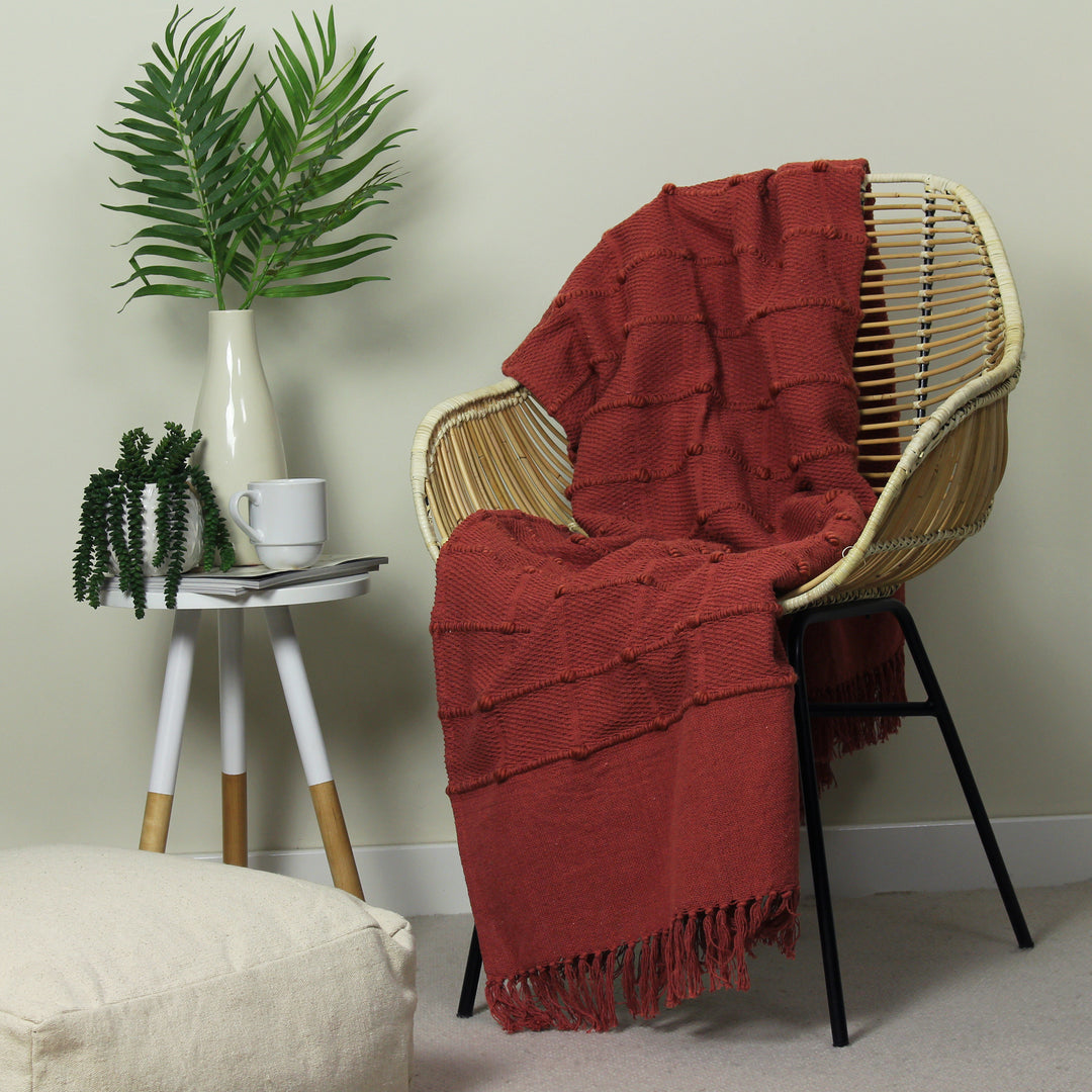 Motti 130x180 Throw Red Clay - image 3
