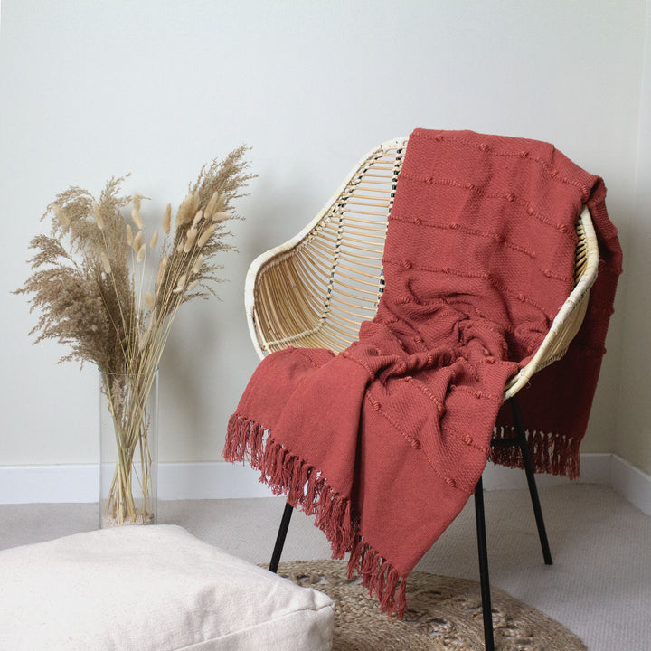 Motti 130x180 Throw Red Clay - image 4