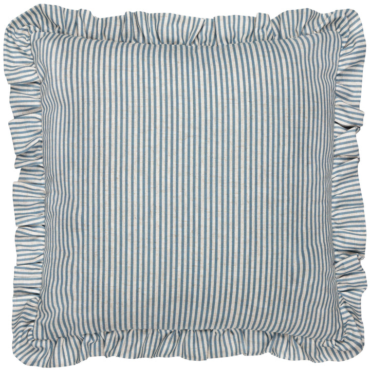 MARTHA RUFFLE 50X50 CUSHION CASE BLUE