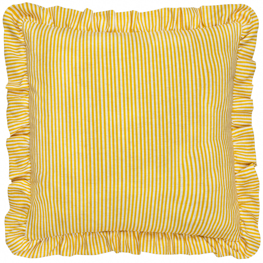 MARTHA RUFFLE 50X50 CUSHION CASE YELLOW