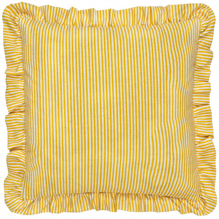 MARTHA RUFFLE 50X50 CUSHION CASE YELLOW