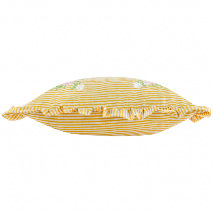 MARTHA RUFFLE 50X50 CUSHION CASE YELLOW