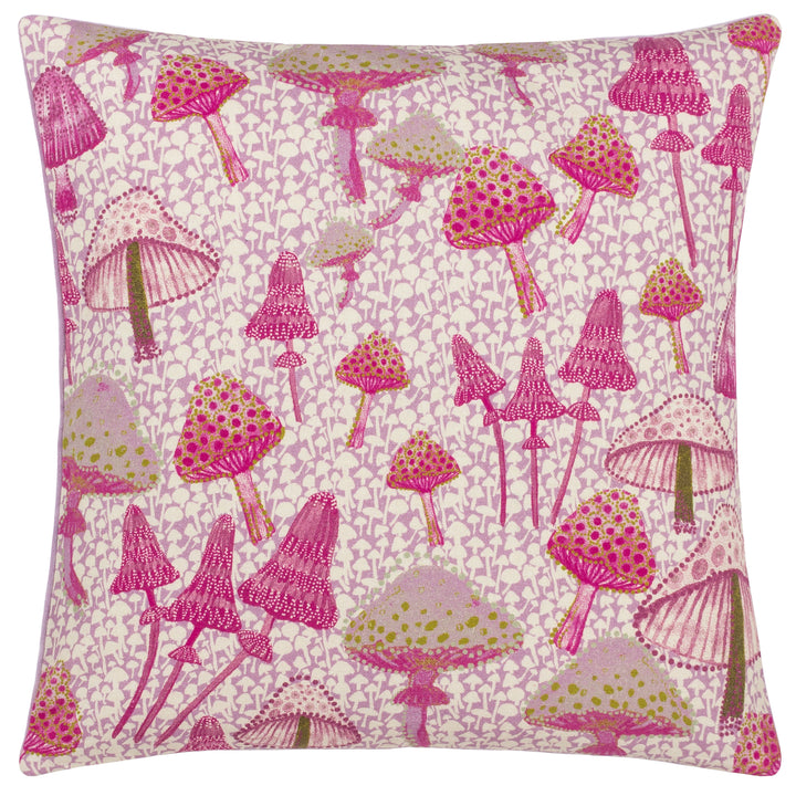 MUSHROOM FIELDS 45X45 CUSHION CASE LILAC