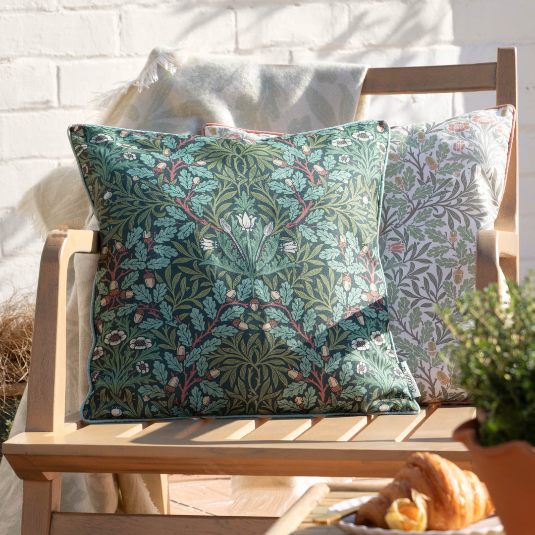 Multi Acorn 45x45 Outdoor Cushion Case Thyme/Forest