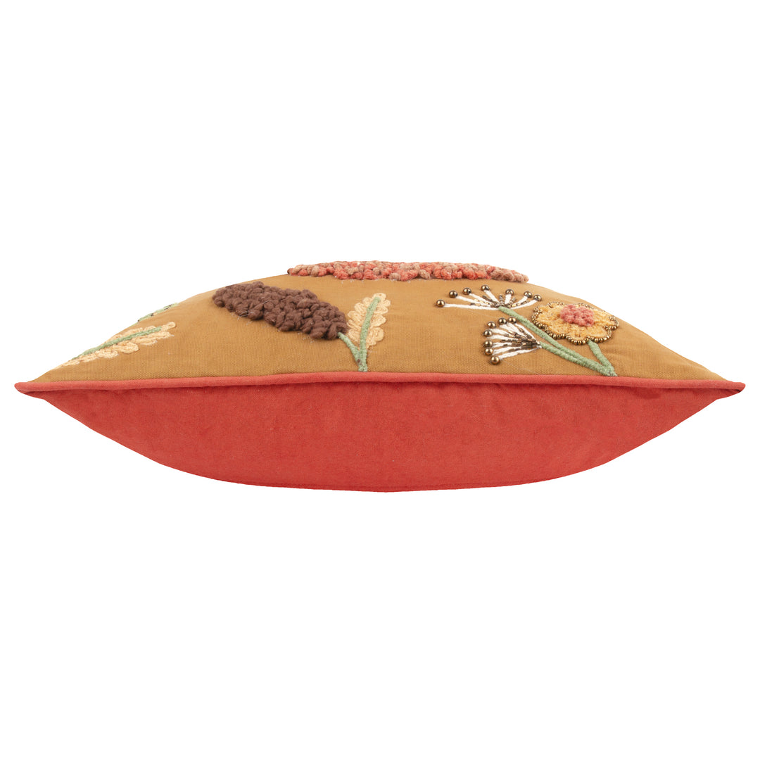 MUSHROOM DELL 45X45 CUSHION CASE AUTUMN GOLD