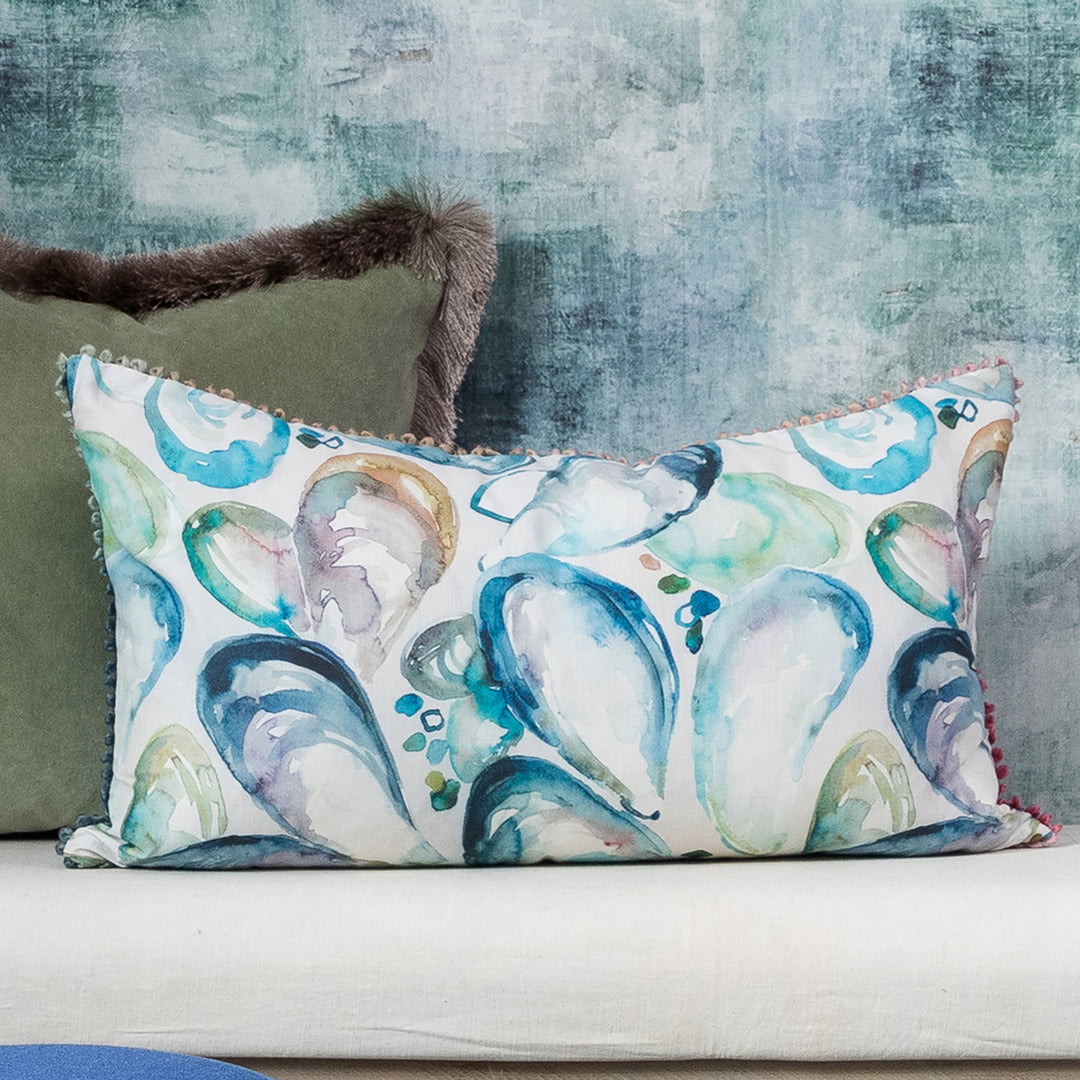Mussellshells 40x70 Cushion Case Marine