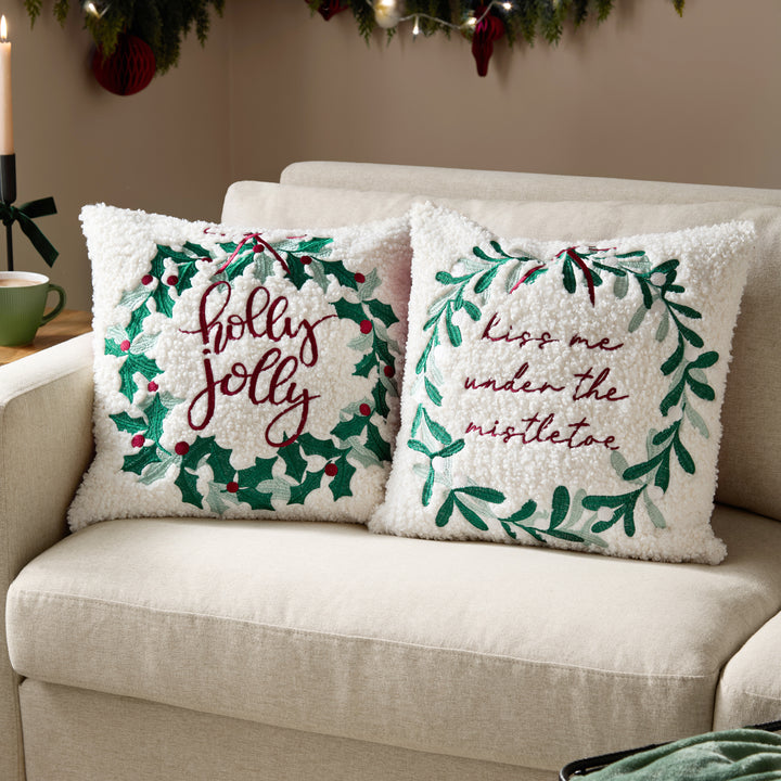 Mistletoe Wreath 45x45 Cushion Case Multi - image 6
