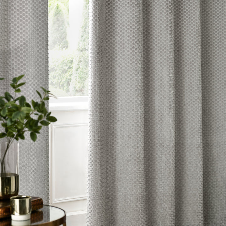 Neptune 229x137 Eyelet Curtains Silver - image 5