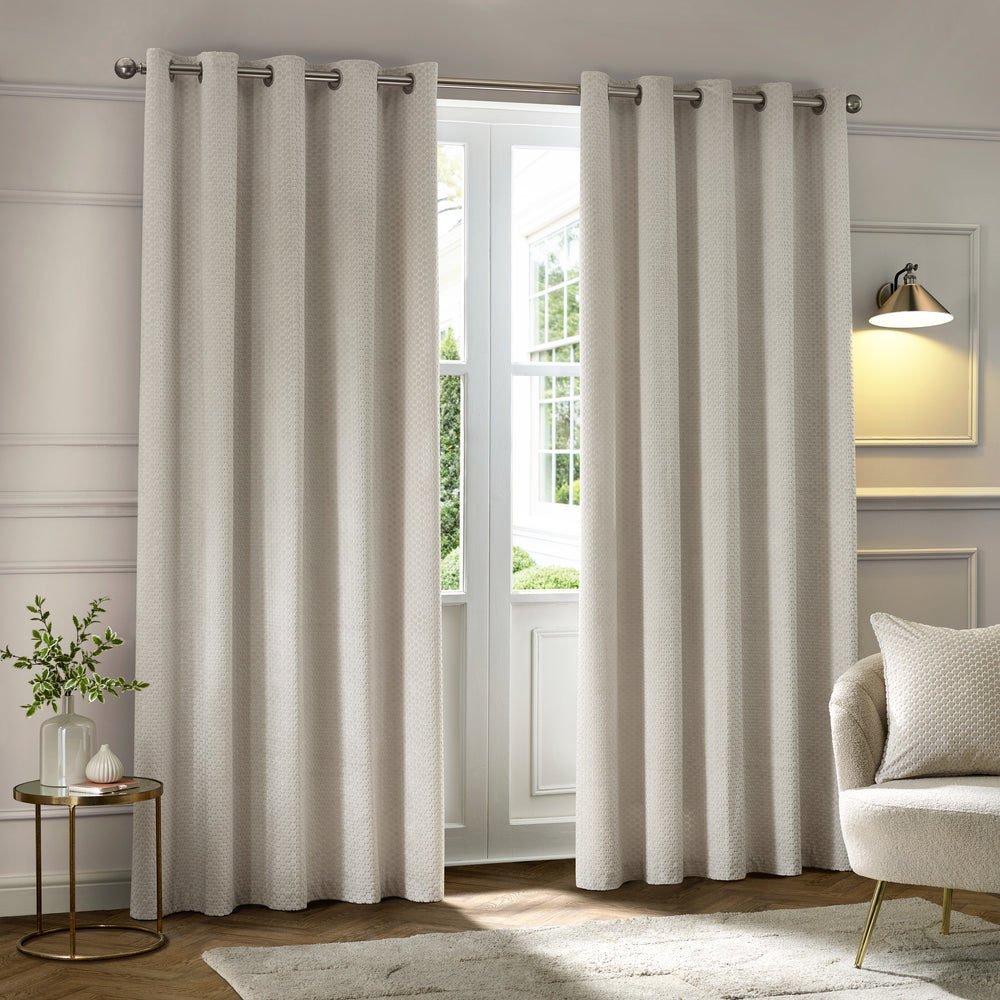Neptune 168x137 Eyelet Curtains Ivory - image 2