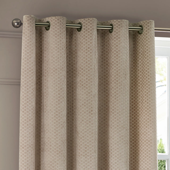 Neptune 168x183 Eyelet Curtains Champagne - image 3