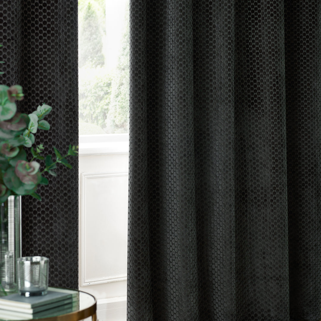 Neptune 229x183 Eyelet Curtains Charcoal - image 5