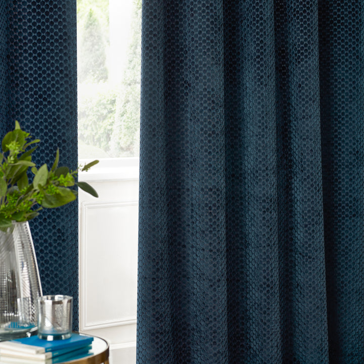 Neptune 229x183 Eyelet Curtains Navy - image 5