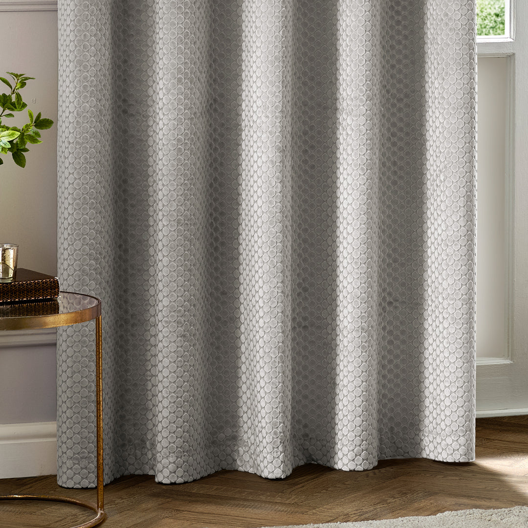 Neptune 229x183 Eyelet Curtains Silver - image 4