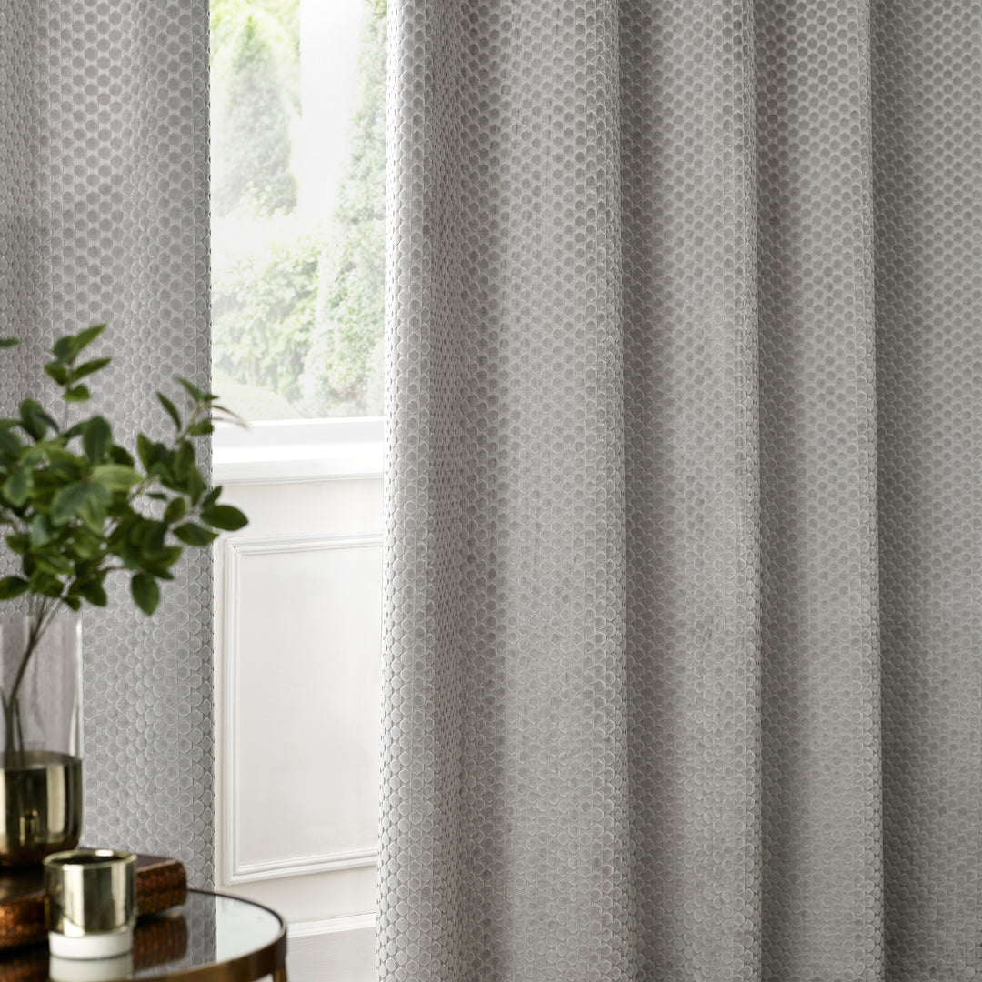 Neptune 229x183 Eyelet Curtains Silver - image 5