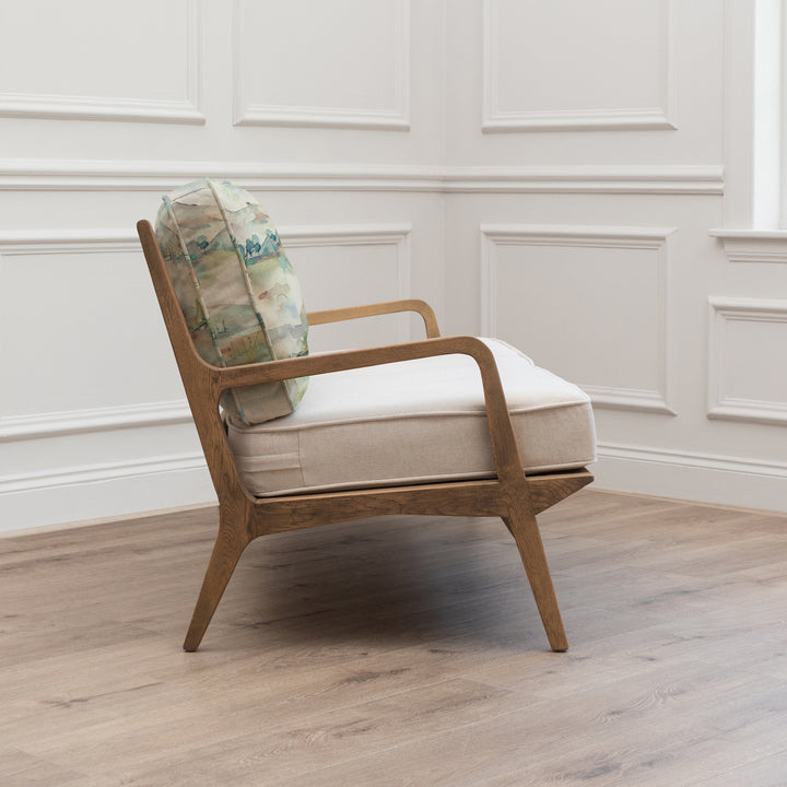 IDRIS 2 SEATER RUSSET SHORES LINEN
