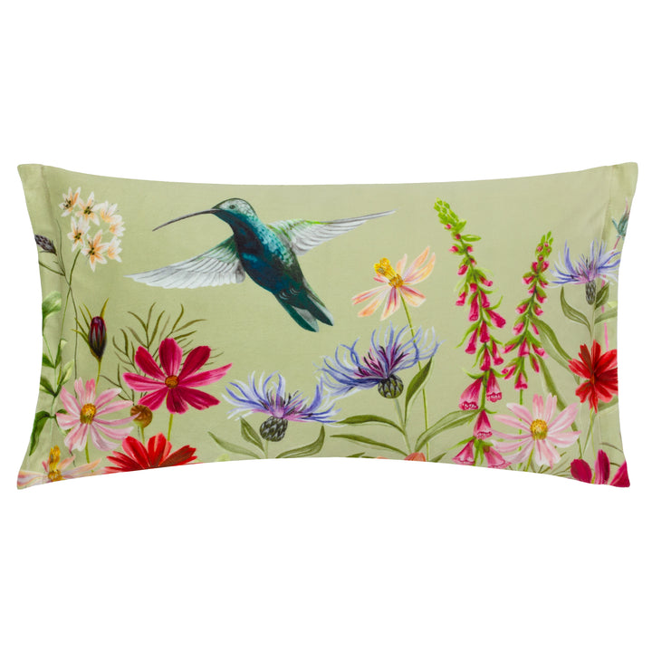 NECTAR GARDEN HUMMINGBIRD 30X50 CUSHION CASE MULTI