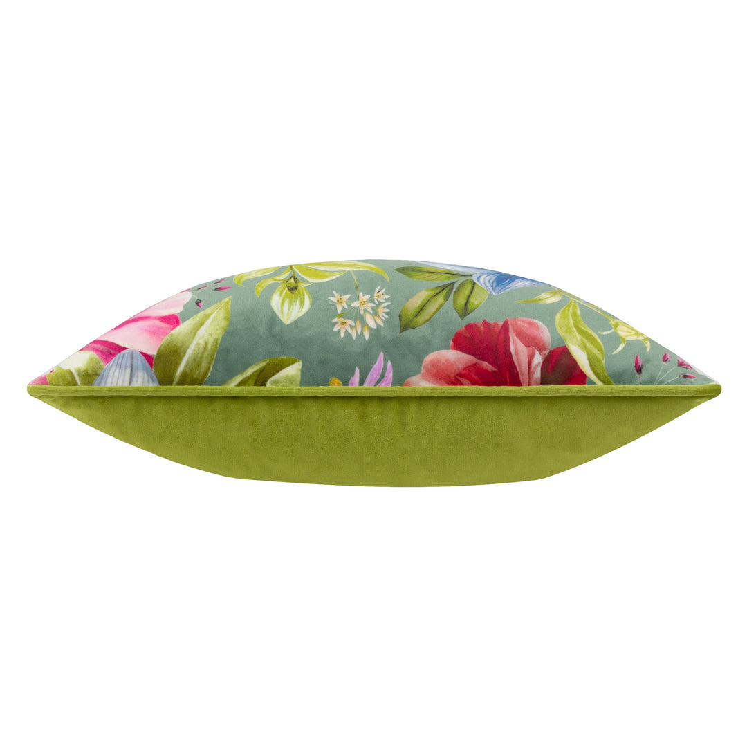 NECTAR GARDEN PETUNIA 43X43 CUSHION CASE TEAL