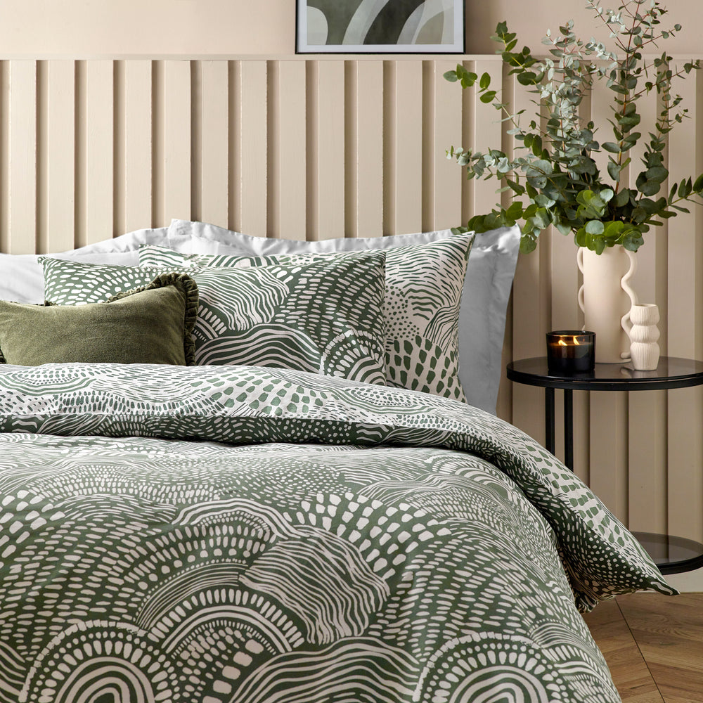 Nola Super King Duvet Set Olive - image 2