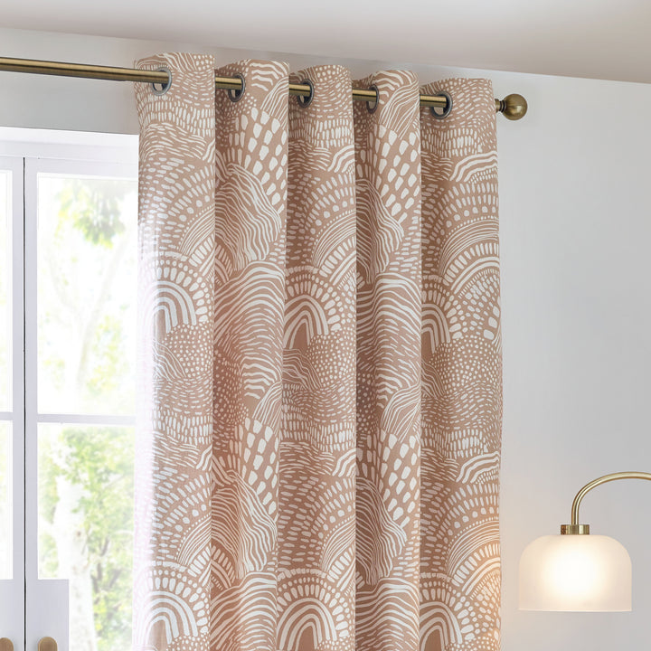 NOLA 117X137 EYELET CURTAINS OAT