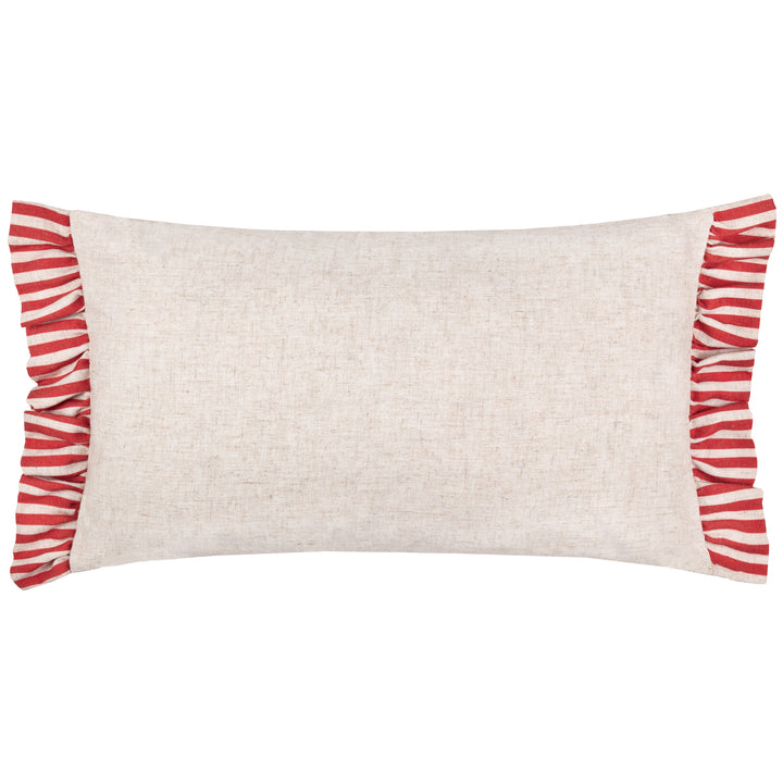 OKARA LEOPARDS 30X50 CUSHION CASE LINEN/RED