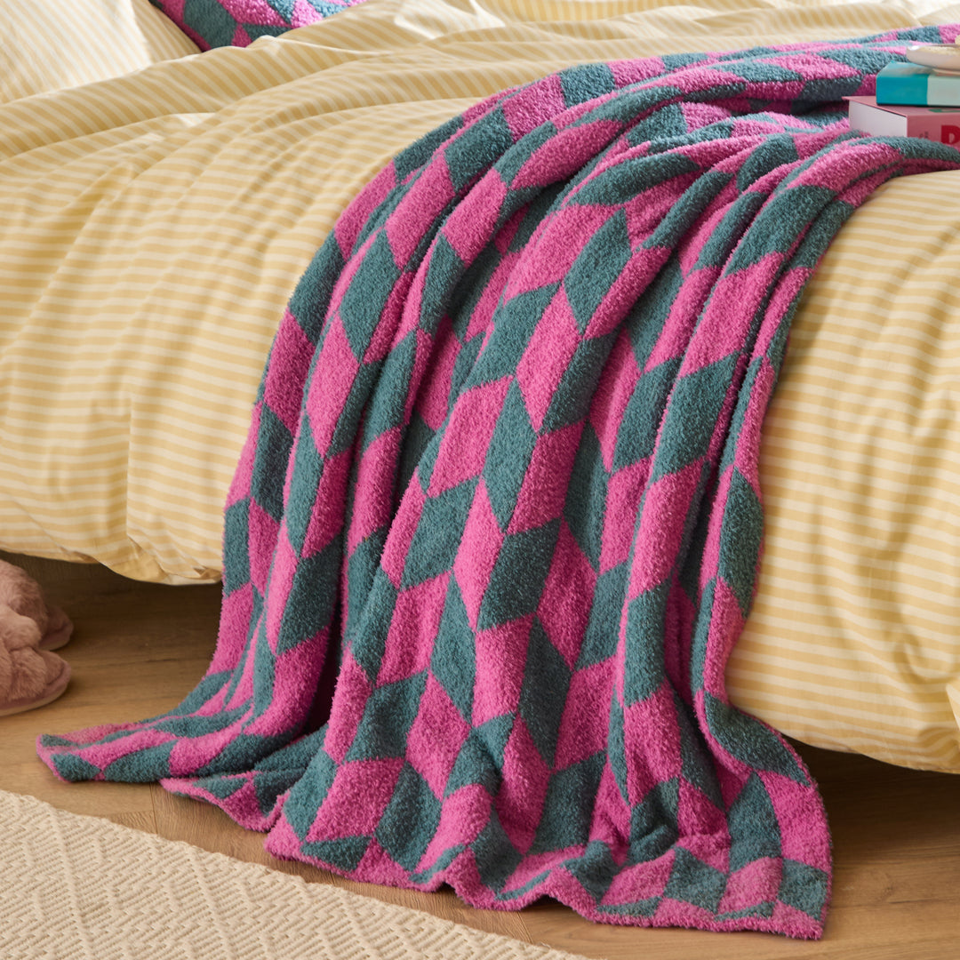 Olsen 130x180 Throw Retro Pink