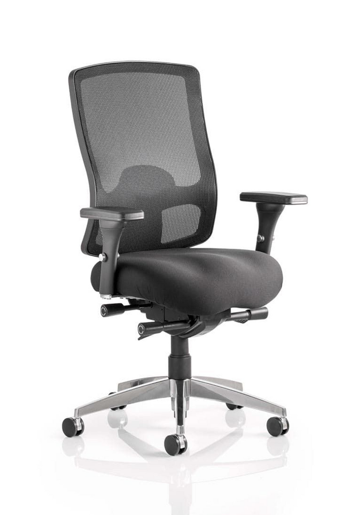 Regent High Mesh Back Ergonomic Task Operator Office Chair with Arms