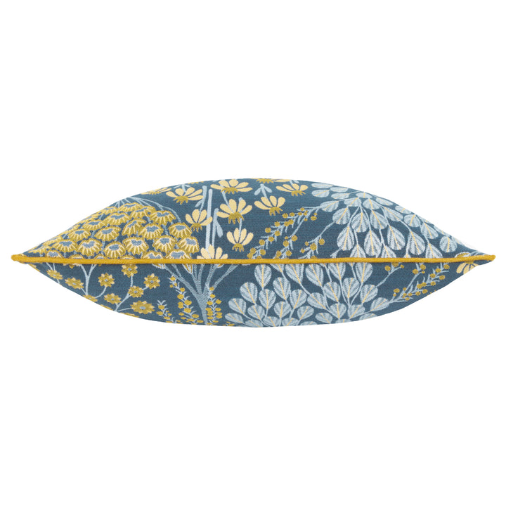 OPHELIA 50X50 CUSHION CASE BLUE/SAFFRON