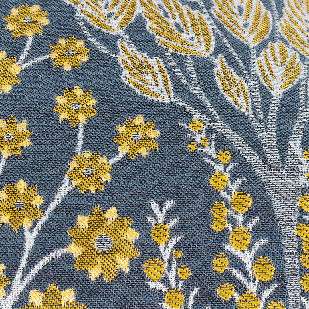 OPHELIA 50X50 CUSHION CASE BLUE/SAFFRON