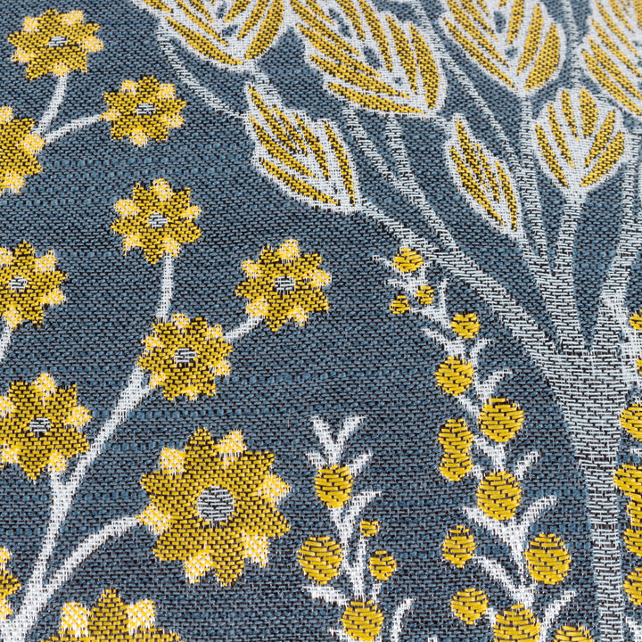 OPHELIA 50X50 CUSHION CASE BLUE/SAFFRON