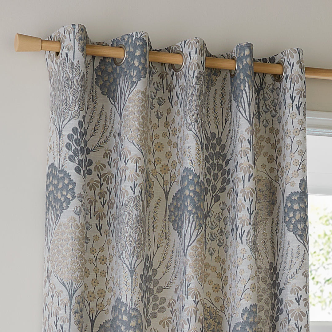 OPHELIA 168X183 EYELET CURTAINS WEDGEWOOD