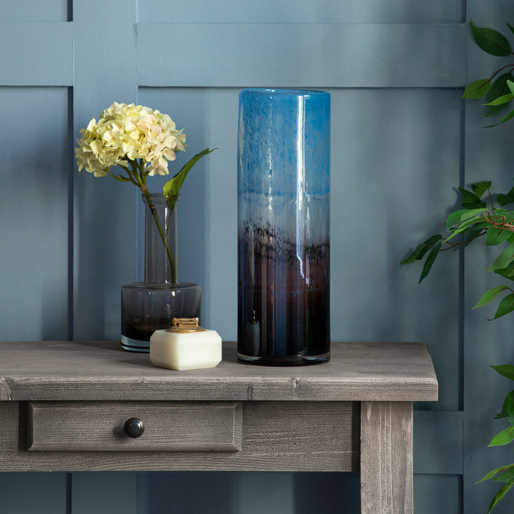 OSLOVOR GLASS VASE INDIGO