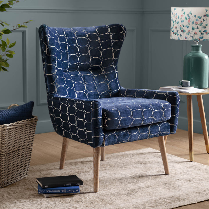OSWALD ARMCHAIR BLUE