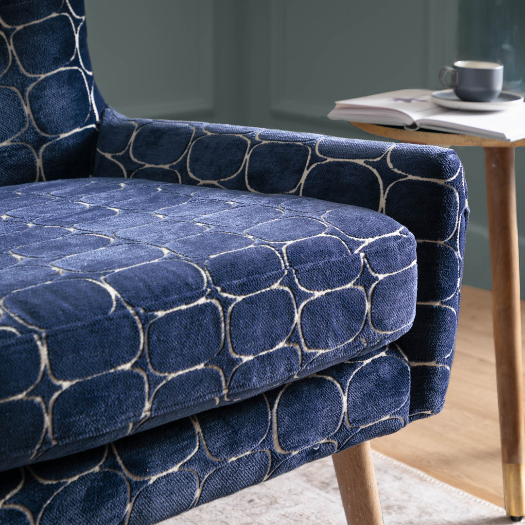 OSWALD ARMCHAIR BLUE