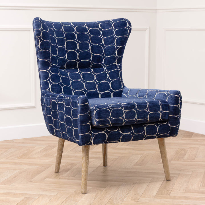OSWALD ARMCHAIR BLUE