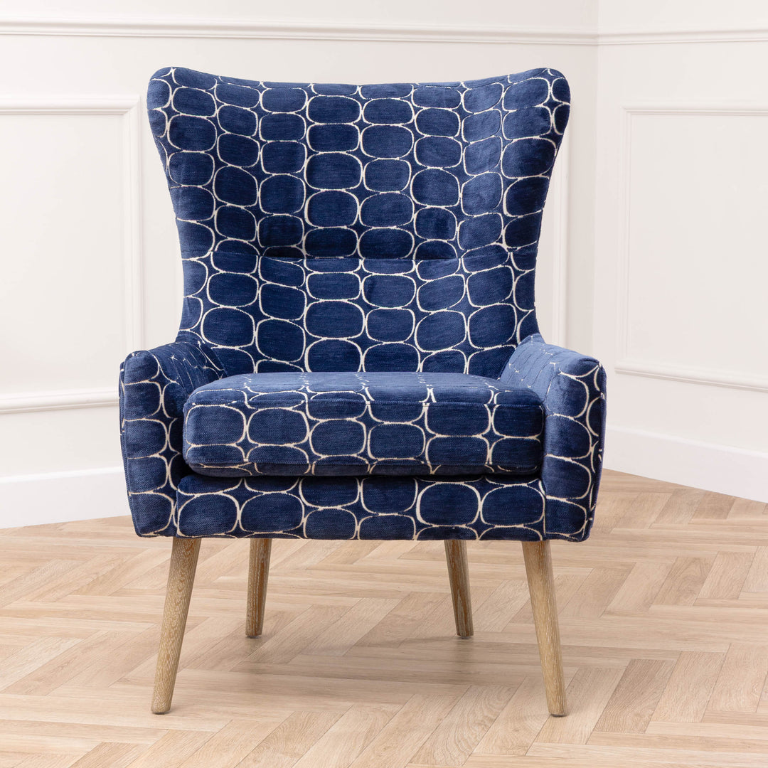 OSWALD ARMCHAIR BLUE