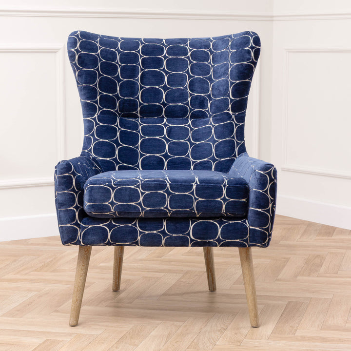OSWALD ARMCHAIR BLUE