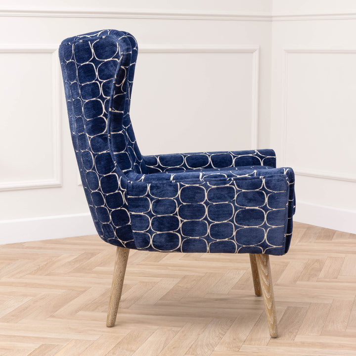 OSWALD ARMCHAIR BLUE